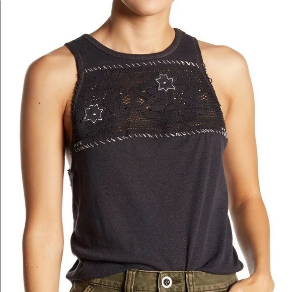 Free People Tops - FLASH SALE! ❤️ FREE PEOPLE High Neck Gray Tank